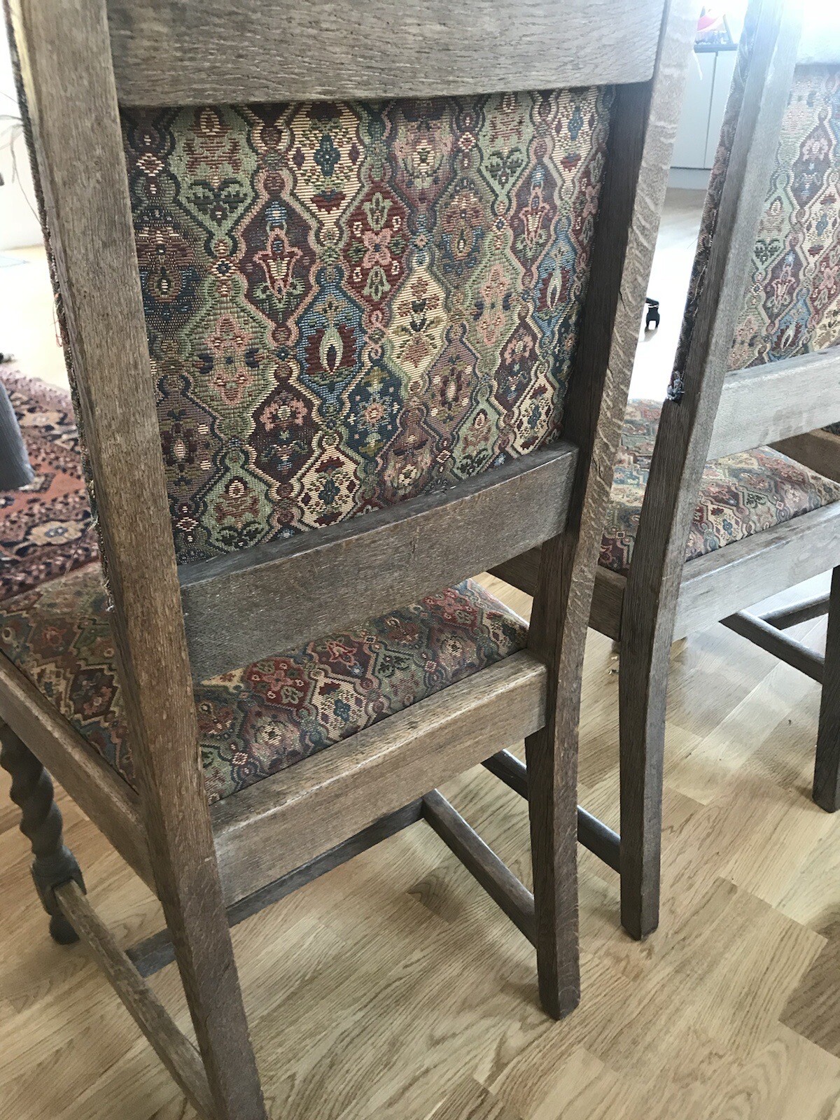 Set of 4 antique dining chairs eBay