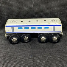 Maxim Enterprise Magnetic Wooden Train White and Blue