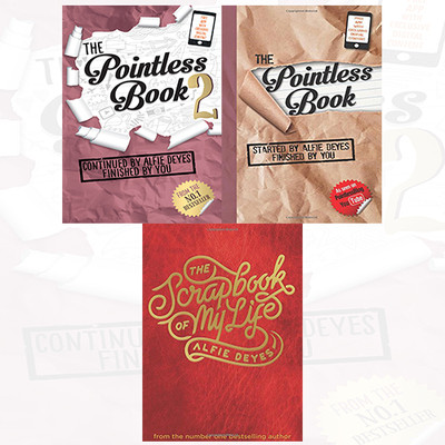 Alfie Deyes Collection 3 Books Set NEW The Pointless Book 2,Scrapbook of My Life