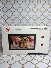 FRAMEO Digital Picture Frame- 15.6inch Digital Photo Frame with 1920  1080 IPS