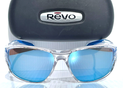 NEW Revo VERTEX Shiny Crystal Clear POLARIZED Blue Water Sunglass