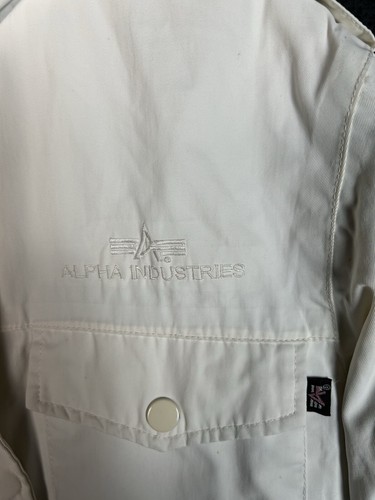 alpha industries jacket White M - Picture 2 of 9