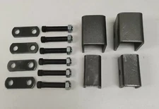Weld On Utility Trailer Single Axle Leaf Spring Hanger Kit for Double Eye Spring