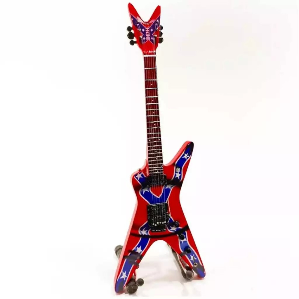 Miniature Guitar Dean Dimebag Darrell Dixie Rebel Pantera