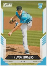 2021 Panini Chronicles Score Baseball #12 Trevor Rogers - Miami Marlins