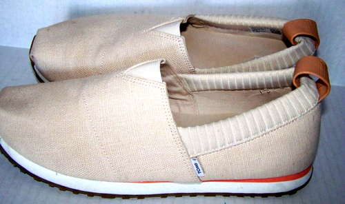 Toms Womens Alpargata Resident 2.0 Natural Oat Slip-On Sneakers 9.5 M New Tready