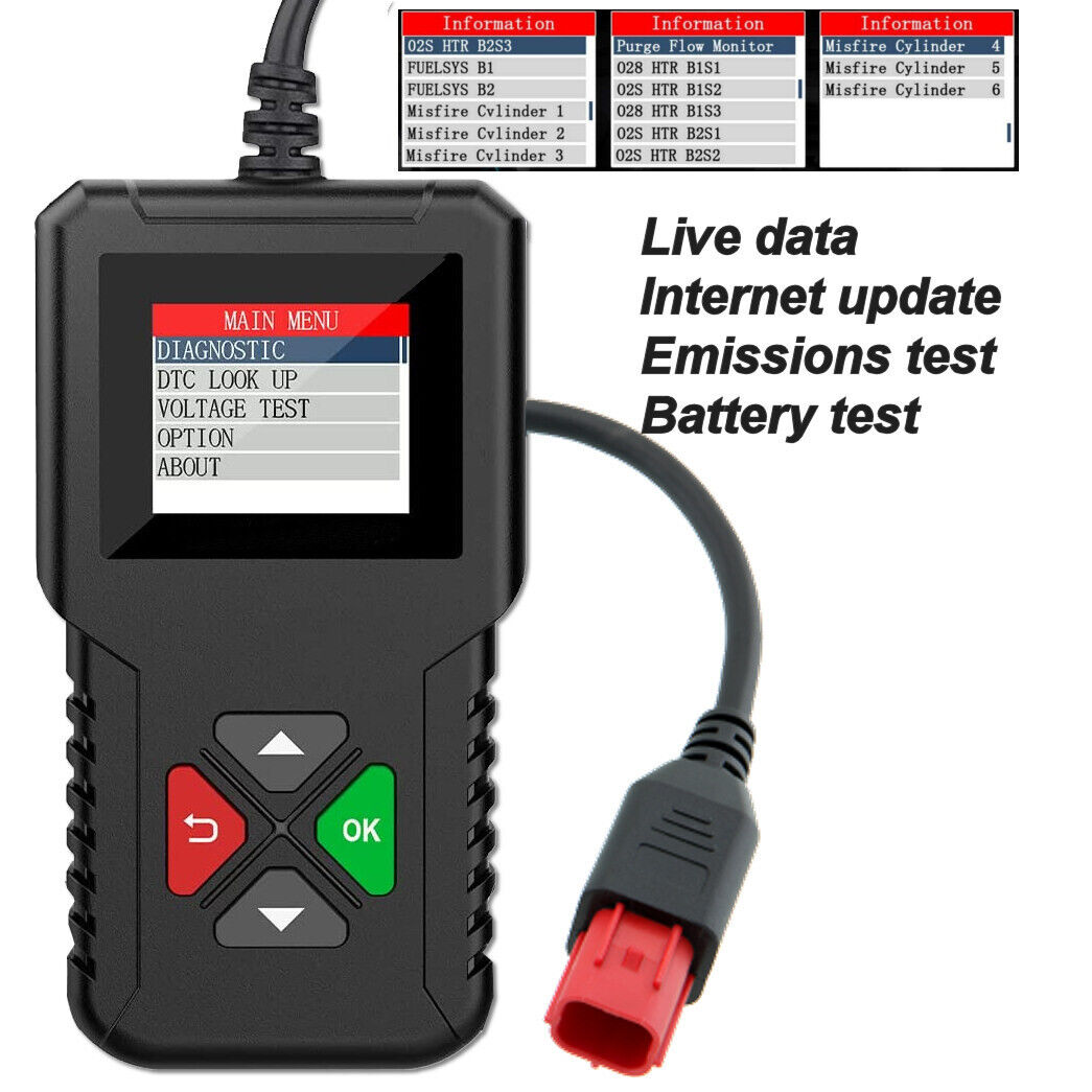 KAWASAKI Ninja 1000 2021 6 PIN DIAGNOSTIC TOOL, OBD FI SCANNER