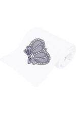 Baby Boy Newborn Crown Jewels Swaddle Receiving Blanket Blue