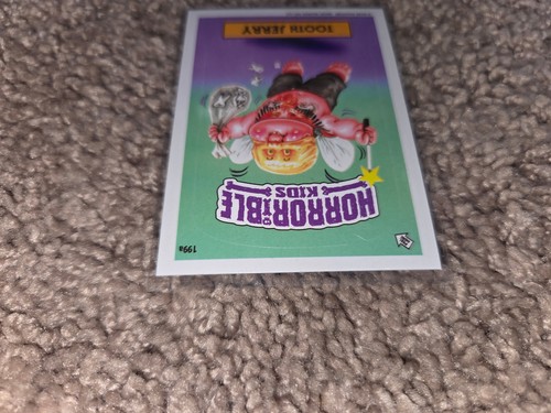 624: Horrible Kids Serie 7 Dientes JERRY #199a GPK, Cubo de Basura Niños - Imagen 3 de 5