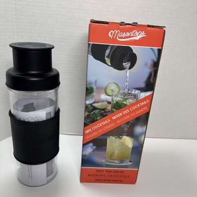 Masontops Cocktail Shaker Set   Glass Mason Jar Drink Shaker   4 PC Set 