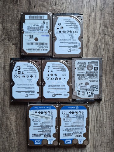 Festplatten 2,5" 500GB Sata 7Stück