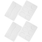  4 Blatt Drum-Klangkontrollpads: Transparente Silikon-Trommeldämpfer zur