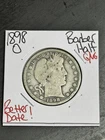 1898 O Barber Silver Half Dollar Good - VG Very Good Better Date Coin (Raw15200)