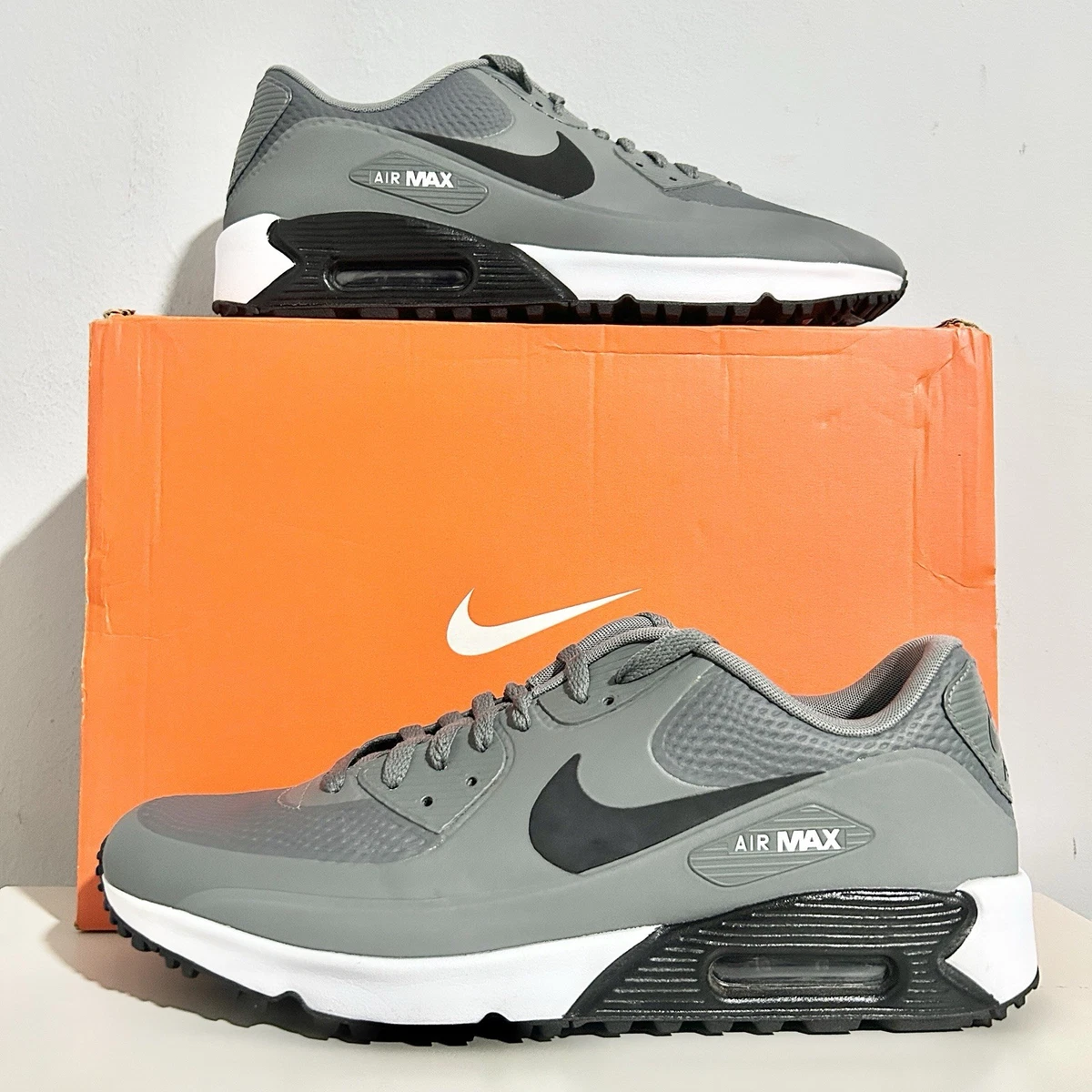 NIKE ナイキ GOLF AIR MAX 90 smoke grey 26.5 Nike Air Max 90 Golf Smoke Grey for sale | eBay