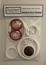 1976 Gottlieb Surf Champ Pinball Machine Rubber Ring Kit