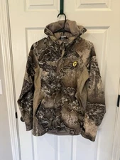 SCENT BLOCKER Hooded Hunting Jacket Mens Medium Break Up Infinity Camo Coat Rain