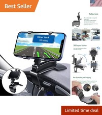 Luxury 360  Rotating Car Phone Holder - Compatible with 4 to 7-Inch Smartphones