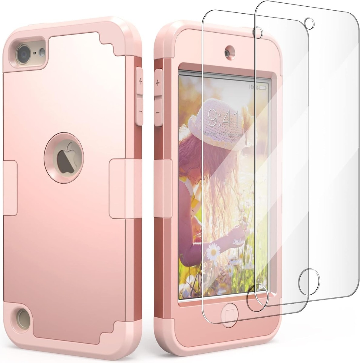 IDweel for iPod Touch Case with 2 Screen Protectors, 3 in 1 Hard