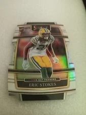 Eric Stokes ROOKIE CARD Silver PRIZM Die-Cut 2021 Panini Select #88 Packers (RC)