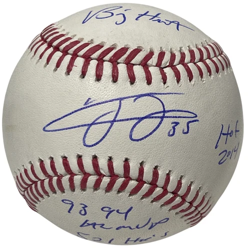 Frank Thomas Signed Autographed ROMLB Stat Baseball w/ 4 Ins Beckett Wit BAS COA