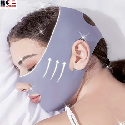 Reusable V Line Face Lifting Belt Anti-Wrinkle Slimming Double Chin Reducer Mask