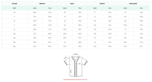 Training Corps Baseball Jersey Shirts