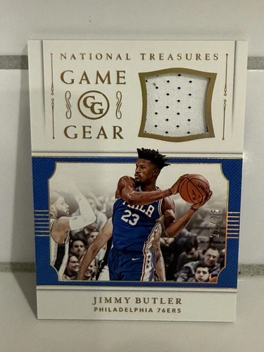 2018 National Treasures Game Gear Jimmy Butler  76ers Timberwolves /25