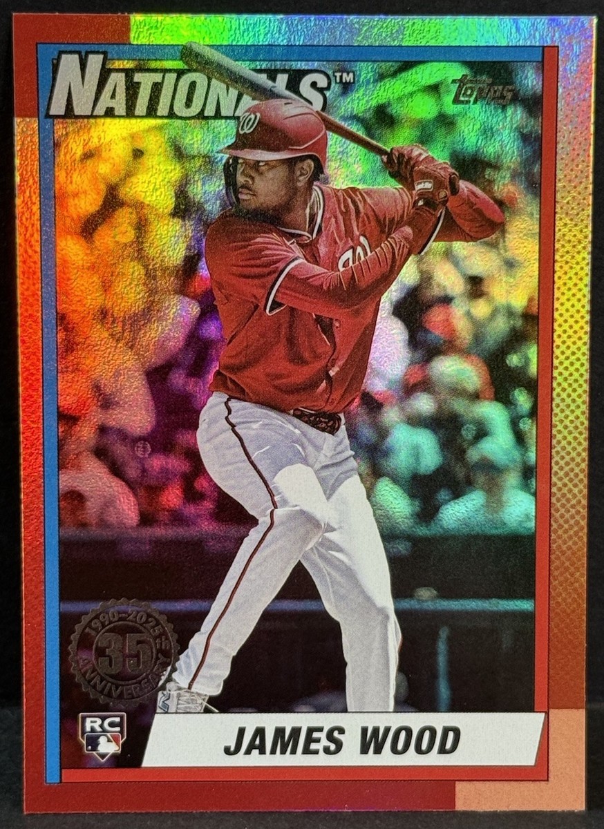 その他 James Wood RC topps redemption 2025 Topps Update Baseball MLB Nationals RC James Wood 35th Anniv
