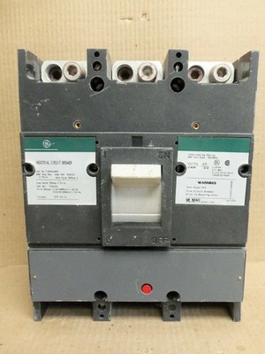 GENERAL ELECTRIC GE TJD TJD432400 3 Pole 400 Amp 240V Circuit Breaker Green