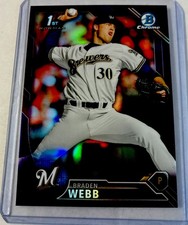 2016 Bowman Draft - Chrome Draft Picks Braden Webb #BDC-82 Purple Refractor /250
