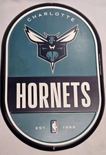 Charlotte Hornets  Metal Sign 15in X 10in Official NBA Licensed Open Road ◽️NEW
