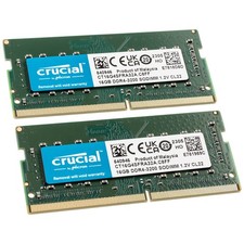 Buy Crucial 32GB (2x16GB) 3200MHz 260-pin SODIMM DDR4 RAM Memory