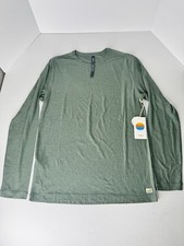 VUORI Men's Strato Tech Tee Long Sleeve Thyme A heather Size medium V178 68