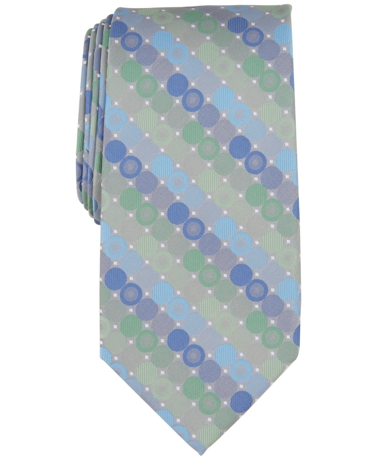 Perry Ellis Tilman Dot Necktie Mens One Size Green Classic Design 6190₽