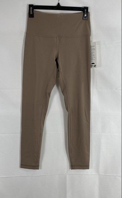 Lululemon Women's Wunder Train Ribbed HR Tight 25'' Taupetastic Beige NWT Sz 6
