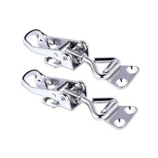 2Pcs 316 Stainless Steel Toggle Latch Clamp Marine Cabinet Boxes Lever Handle...