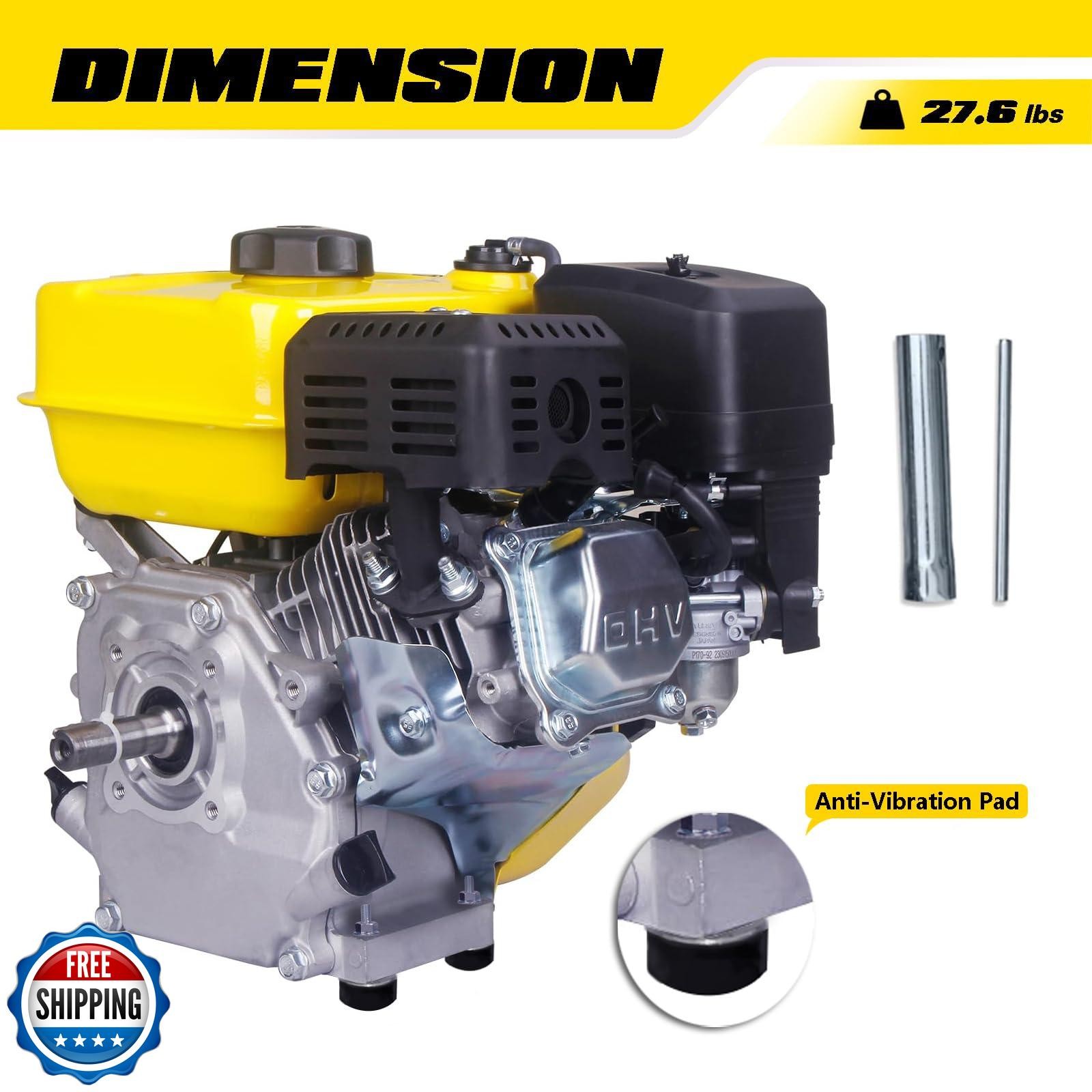 Aceup Energy 7HP 212cc Gas Engine Horizontal Shaft, 4 Stroke OHV 