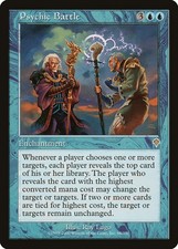 Psychic Battle Invasion HEAVILY PLD Blue Rare MAGIC THE GATHERING CARD ABUGames