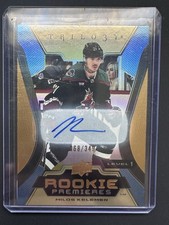 2023-24 Upper Deck Rookie Premieres Trilogy Auto Gold Milos Kelemen /349 #119
