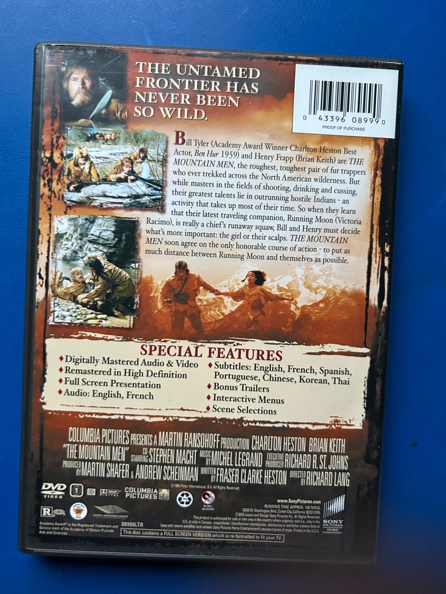 The Mountain Men -Charlton Heston - Vintage Classic Western DVD