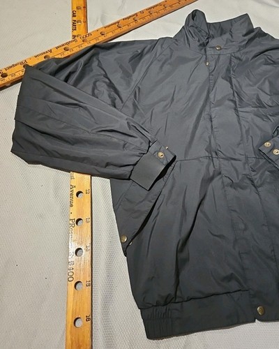 Dryjoy Footjot Jacket Mens L Black Water Rain Resistant Golf Outdoor Windbreaker - Picture 4 of 14