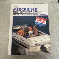 NEW CLYMER MERCRUSIER B744 STERN DRIVE SHOP MANUAL 1995-1997 024185769729