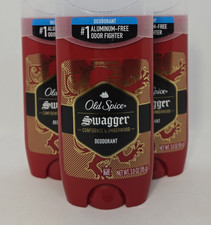 Old Spice Swagger Red Collection Confidence and Amberwood Deodorant Pack of 3