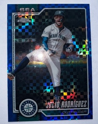Topps 2026 Chrome Julio Rodriguez Blue X Refractor #149 Mariners Serial 146/150
