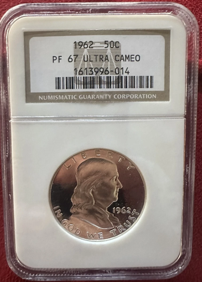 Proof PR 67 Graded 1962 Franklin Half Dollars (1948-1963) for sale