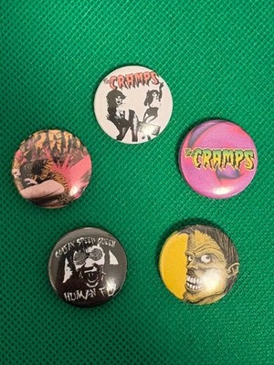 Set of 5 Badge - Cramps