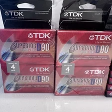 LOT of 38 NEW Blank Cassette Tapes TDK, Sony, Maxell, 60 & 90min Audio SEALED