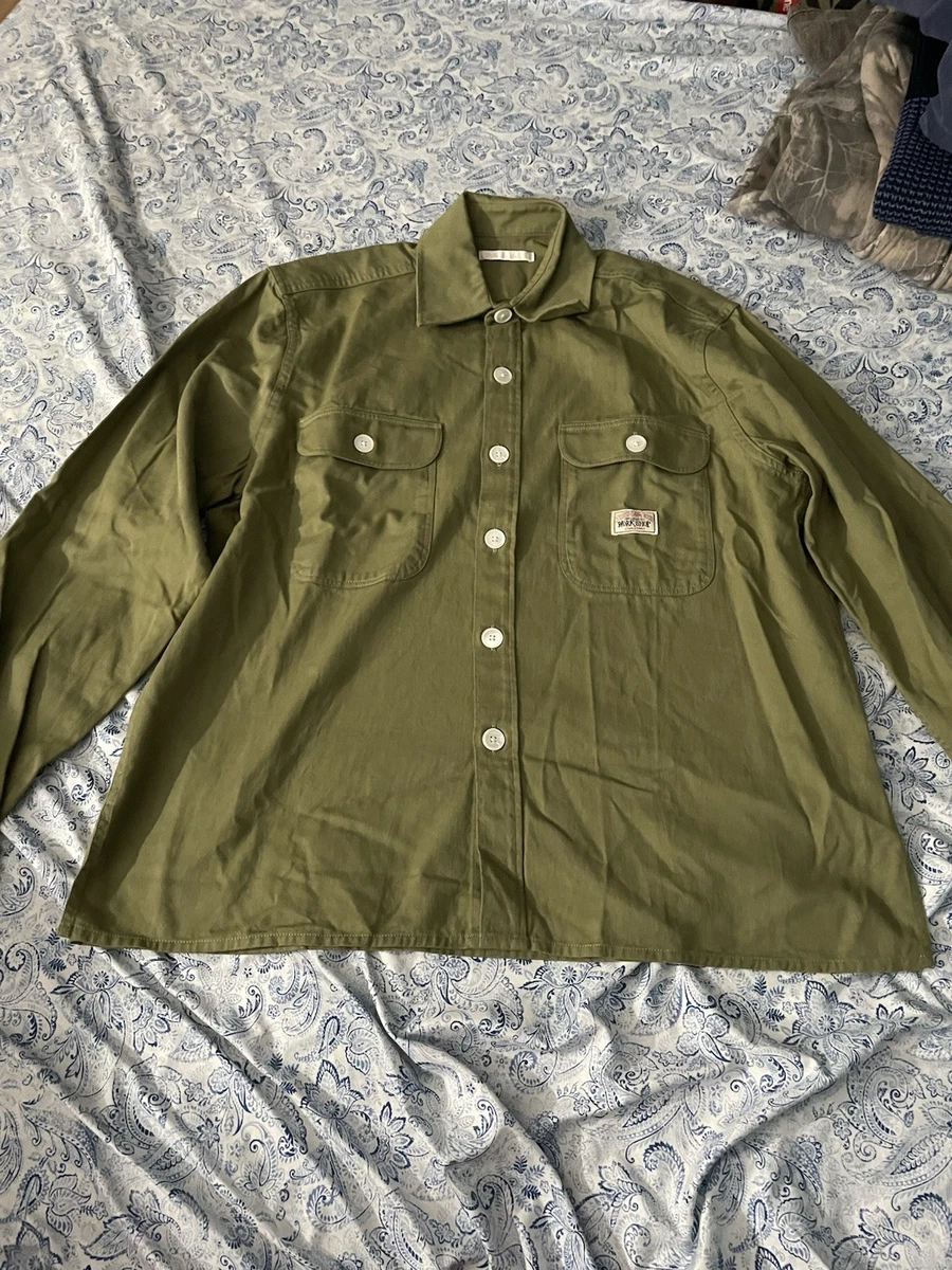 Stussy Long Sleeve Solid Casual Button-Down Shirts for Men for
