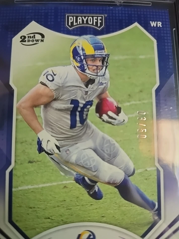 2021 Playoff 2nd Down Purple Cooper Kupp #183 Graded 9.5 By Beckett #03/50 RAMS - Image 4 of 4