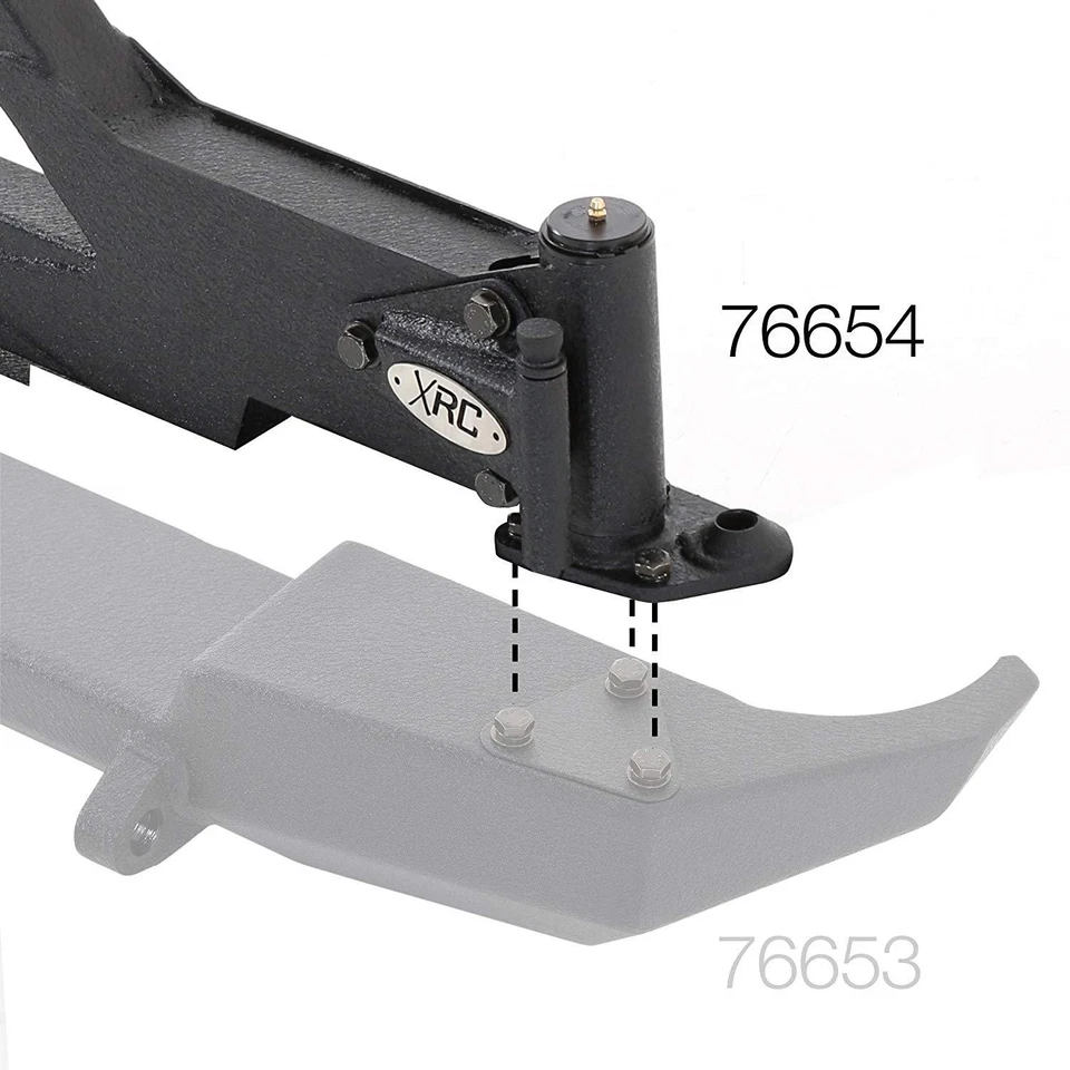 Smittybilt XRC Rear Bumper with Tire Carrier for 1987-2006 Jeep Wrangler YJ/TJ - Image 2 of 4